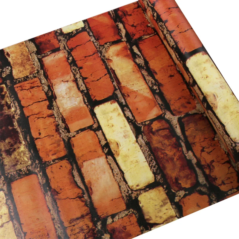 papel de pared brick wallpaper BF Wall paper Waterproof 3D sticker in roll size of 45cm*10m | Обустройство дома