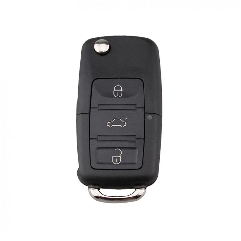 Автомобильный 434 МГц 3 кнопки Черный удаленное брелок ID48 чип 1J0959753DA подходит для VW