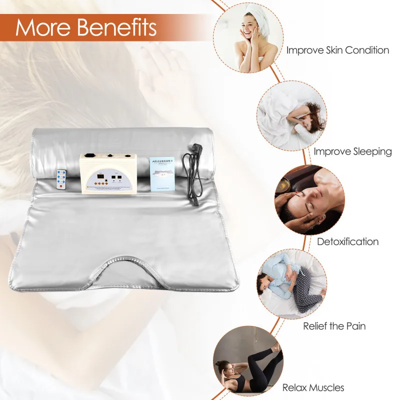 VOGVIGO Far Infrared Sauna Blanket Weight Loss For Body Shape Slimming Fitness Heating Theralpy Health | Дом и сад