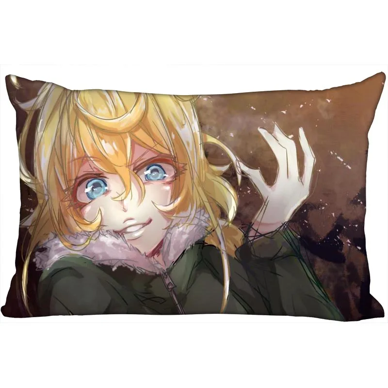 

Custom Pillowcase Cover Youjo Senki Rectangle Zipper Pillow Cover Satin Fabric Pillowcase 40x60cm45X75cm50X75cm(Two sides)