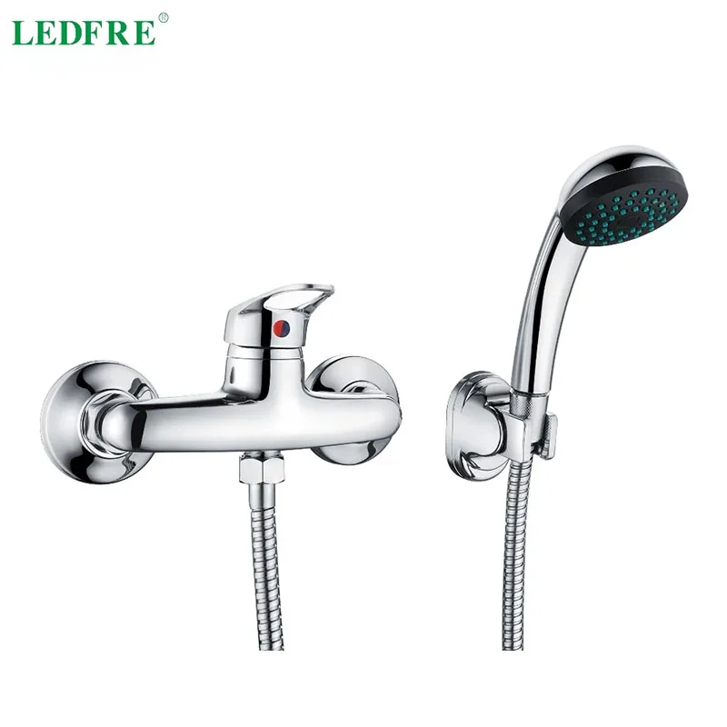 Смеситель для ванной LEDFRE LF56C130 одноуровневый кран холодной и горячей воды одна