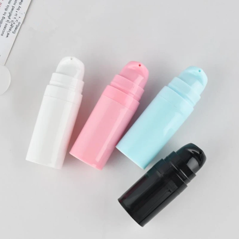 

20/50pcs 5ml 10ml 15ml Lotion Bottles Airless Pump Vacuum Toiletries Container Empty Plastic Cosmetic Bottle