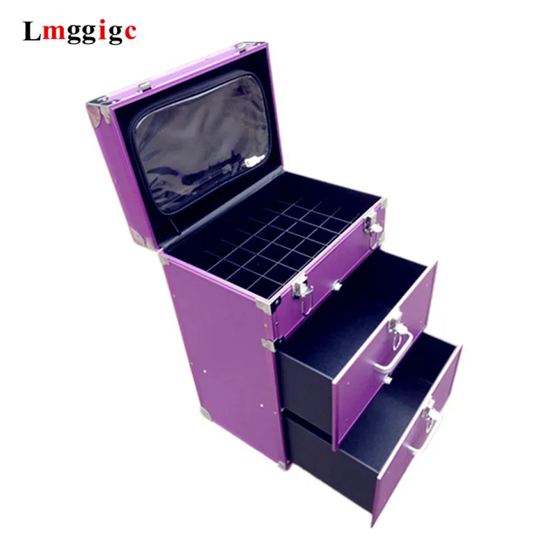 Ящик для инструментов комода алюминиевая рама + ПВХ косметический чехол на