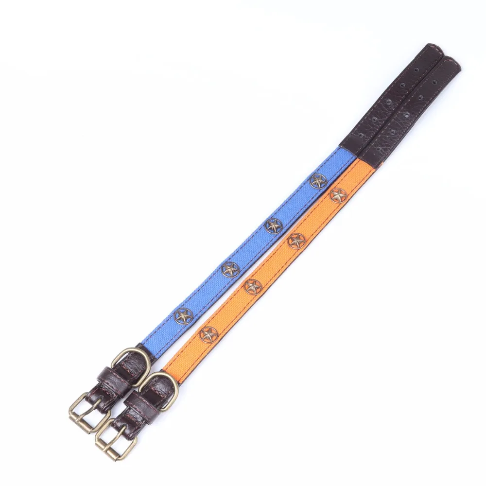 Регулируемый ошейник из искусственной кожи с пентаграммой для кошек 4