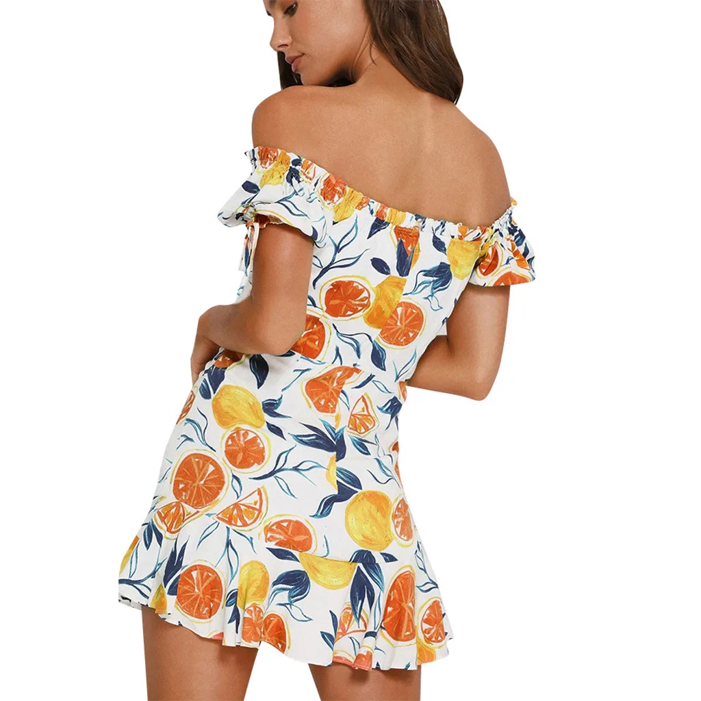 

2020 Sexy Dress Ladies High Waist Women Holiday Style Sexy Solid Sleeveless Casual Mini Dress Floral Print Boho Beach Dress