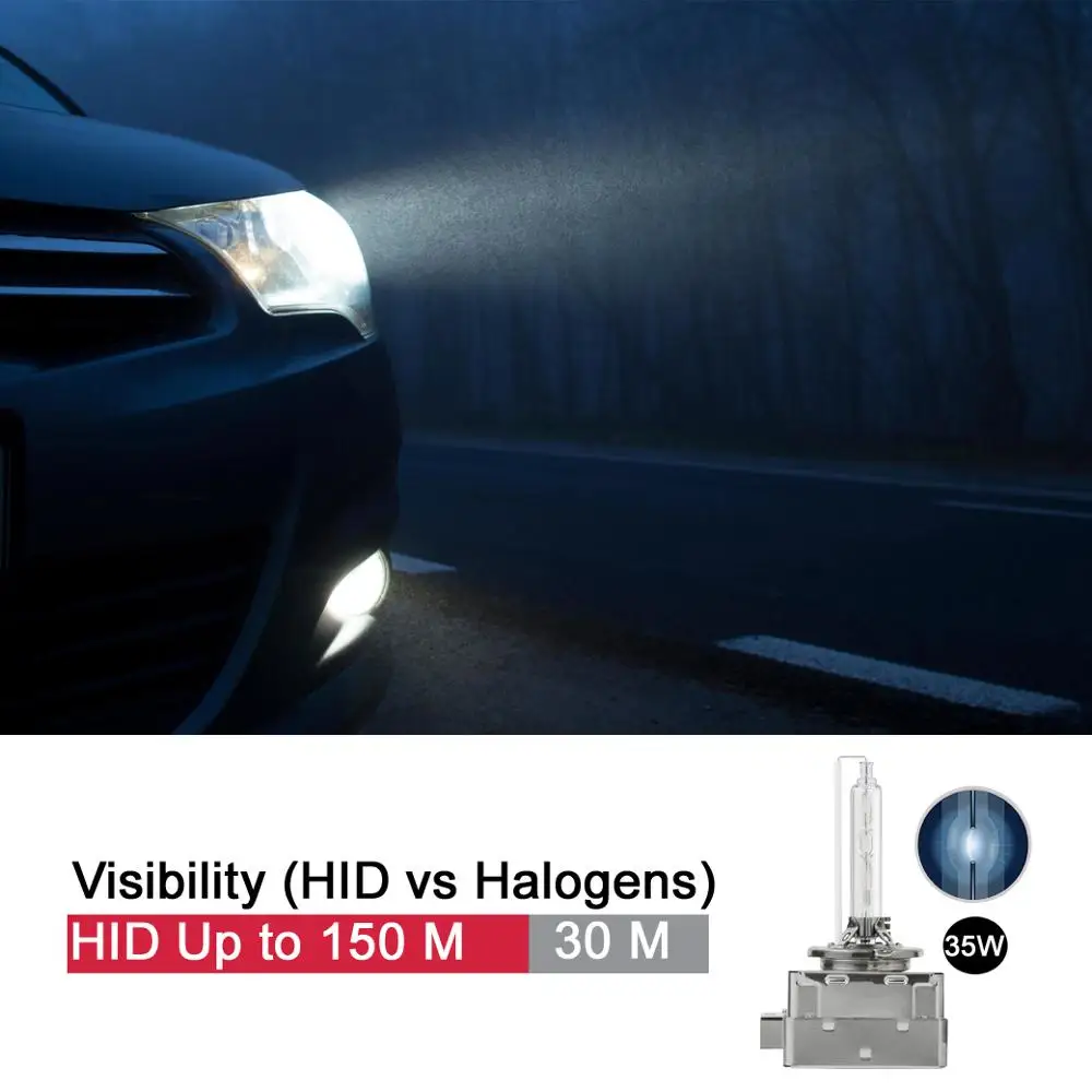 2 шт. D1S 8000K запасная часть для HID ксенон головной светильник Светильник лампы