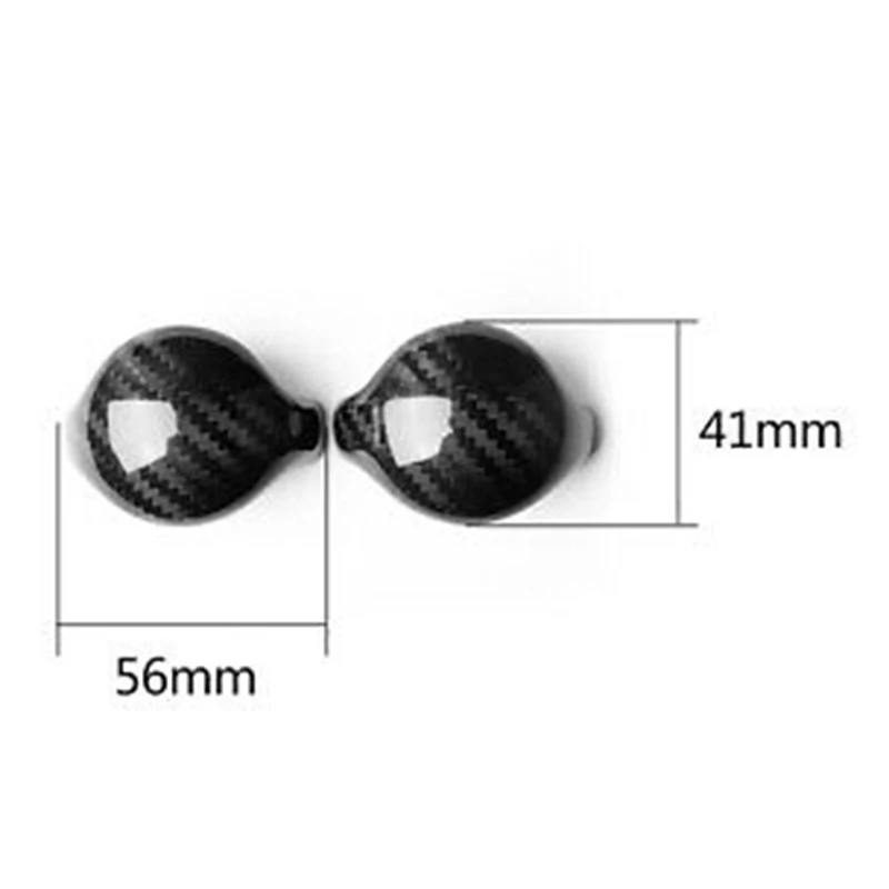 

for Ford Mustang (2015-2019) Car Interior Carbon Fiber Mustang Gear Shift Knob Decoration Cover 2Pcs