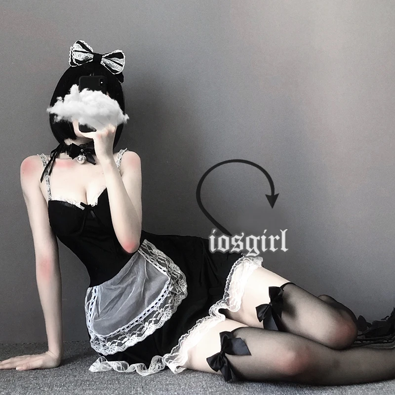 Кружевная юбка кофта служанки для косплея женское платье в стиле &quotЛолита&quot Эротическая форма ролевых игр