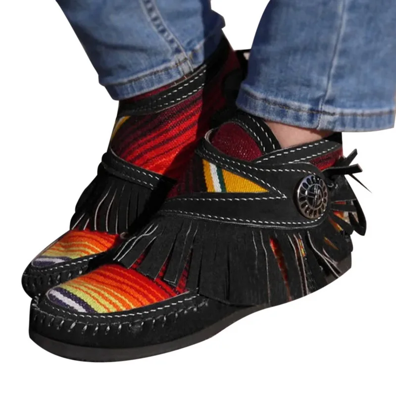 Женские ботильоны Сезон осень Botines Mujer Разноцветные женские полусапожки с