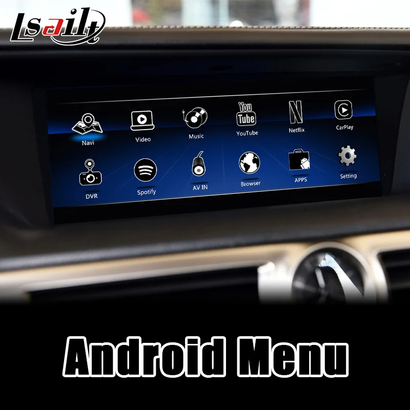 Видеоинтерфейс Lsailt PX6 CarPlay/ Android для Lexus GS GX LX RC RX 2013-теперь с Netflix YouTube GS350 GS300 GS250 |