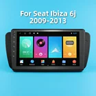 Автомагнитола 2 Din на Android для Seat Ibiza 6J 2009-2013, экран 9 дюймов, GPS-навигация, мультимедийный автомобильный аудиоплеер, автомагнитола