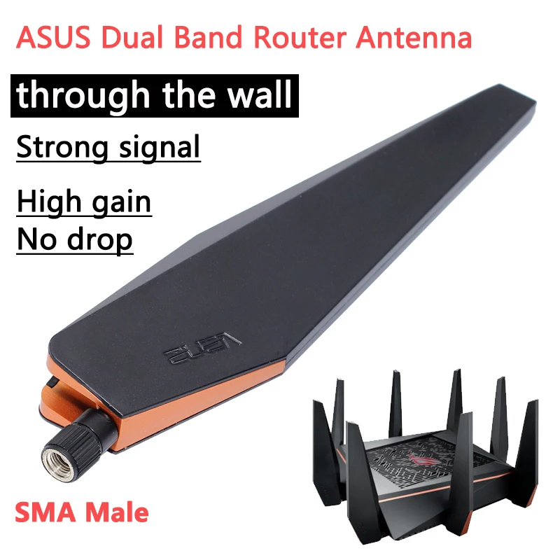 8 шт. 2 4G 5 8G Двухдиапазонная Wi Fi антенна ASUS| |