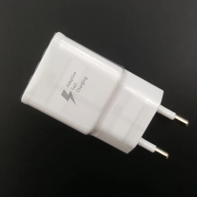 

20 Pcs/lot Fast Charging Wall EU US plug 9V 1.67A Adaptive Charger 1.5M Micro USB Cable For Samsung Galaxy S7/S7 Edge S8 S9