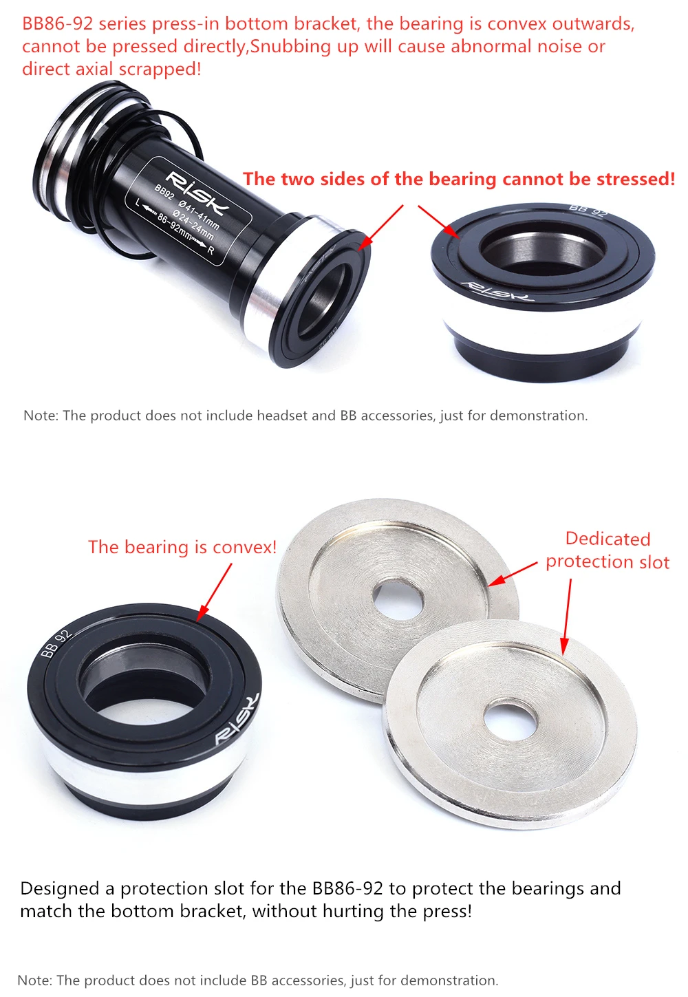 

Headset Install Tool Bike Headset Road Bicycle BB86 BB90 BB91 BB92 Bottom Bracket Cup Press Install Tool Bottom Bracket Tool