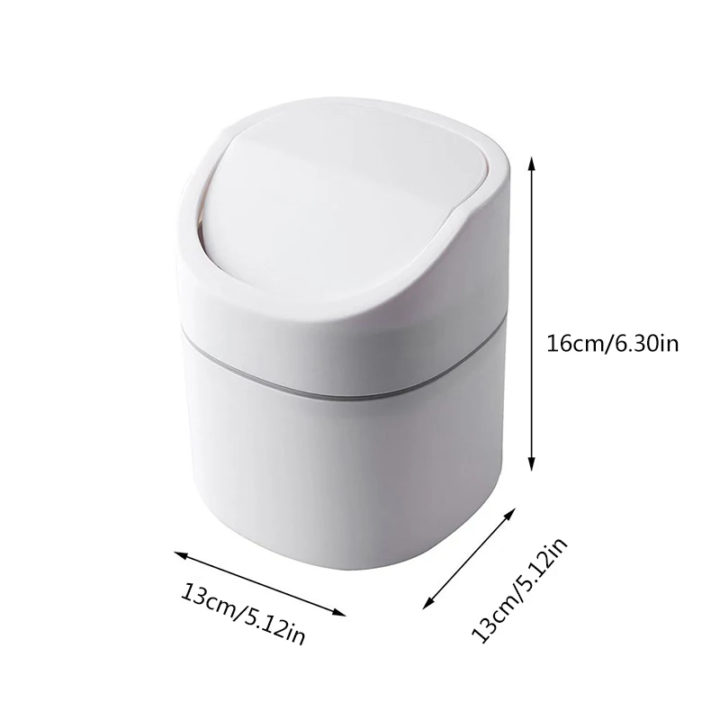 

Mini Small Waste Bin Desktop Garbage Trash Can Plastic Home Office Table Trash Can Dustbin Basket Household Sundries Barrel Box