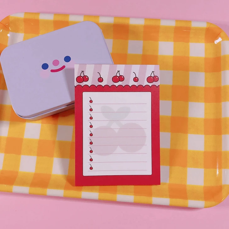 30 листов/упаковка Kawaii корейский INS Lovey Girl сердце вишня Блокнот N Times Липкие заметки