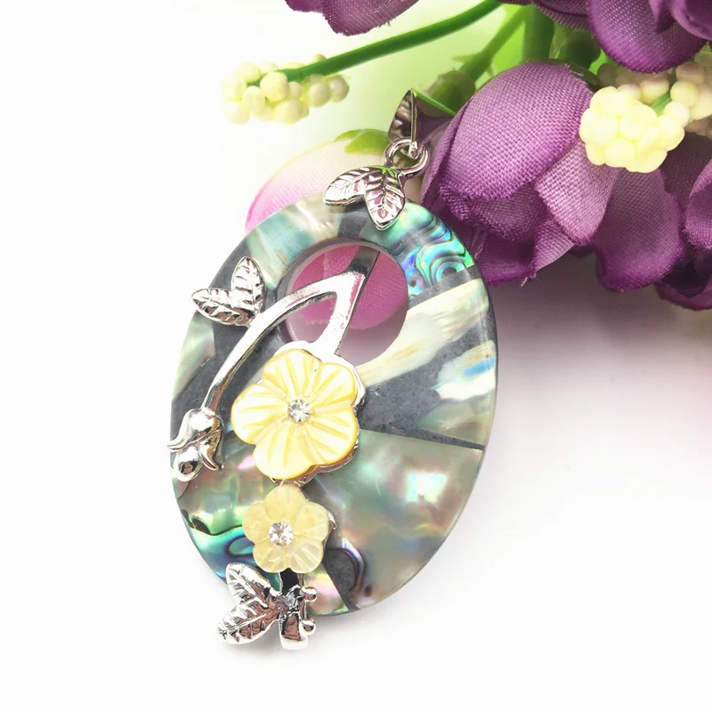 Подвеска из натуральной ракушки матери жемчуга Новой Зеландии подвеска в виде