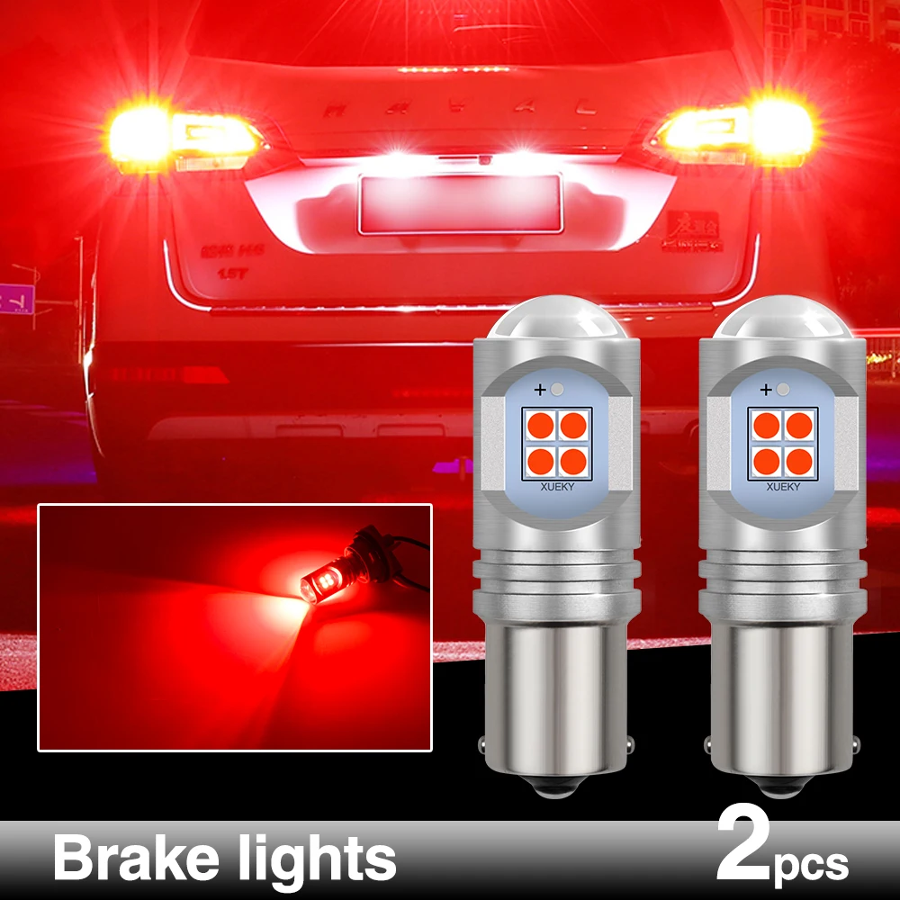 Brake Light Xukey комплект карта Потолочные плафоны номерной знак набор ламп T10 ошибок 16 шт./компл. белый для VW Tiguan 2009- интерьер автомобиля светодиодный - Цвет: Brake Light