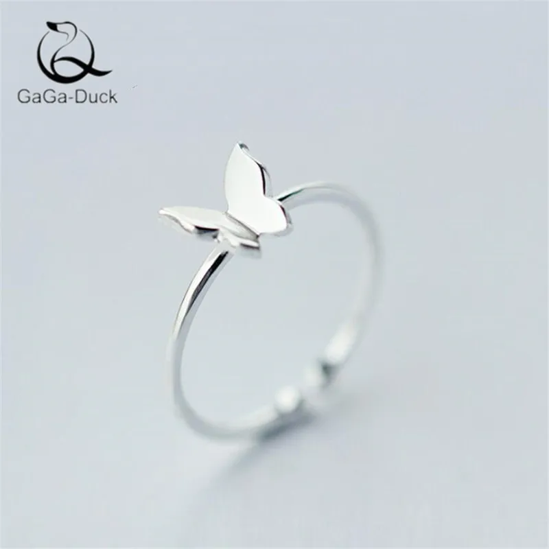 Новые модные ювелирные изделия простые милые бабочки из стерлингового серебра 925