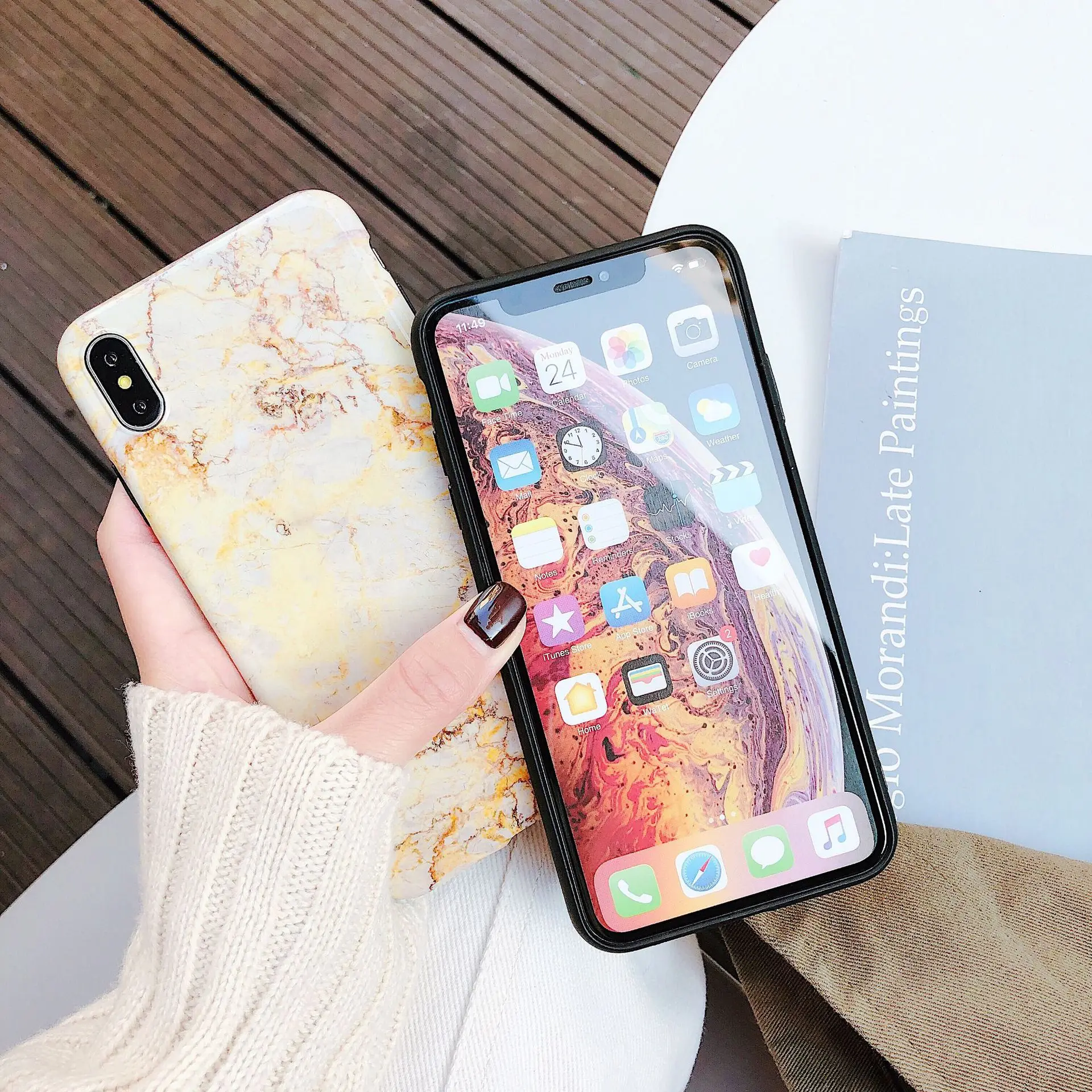 Мягкий силиконовый чехол для iPhone XS Max X XR мраморный 7 Чехол 6 6s 8 Plus |