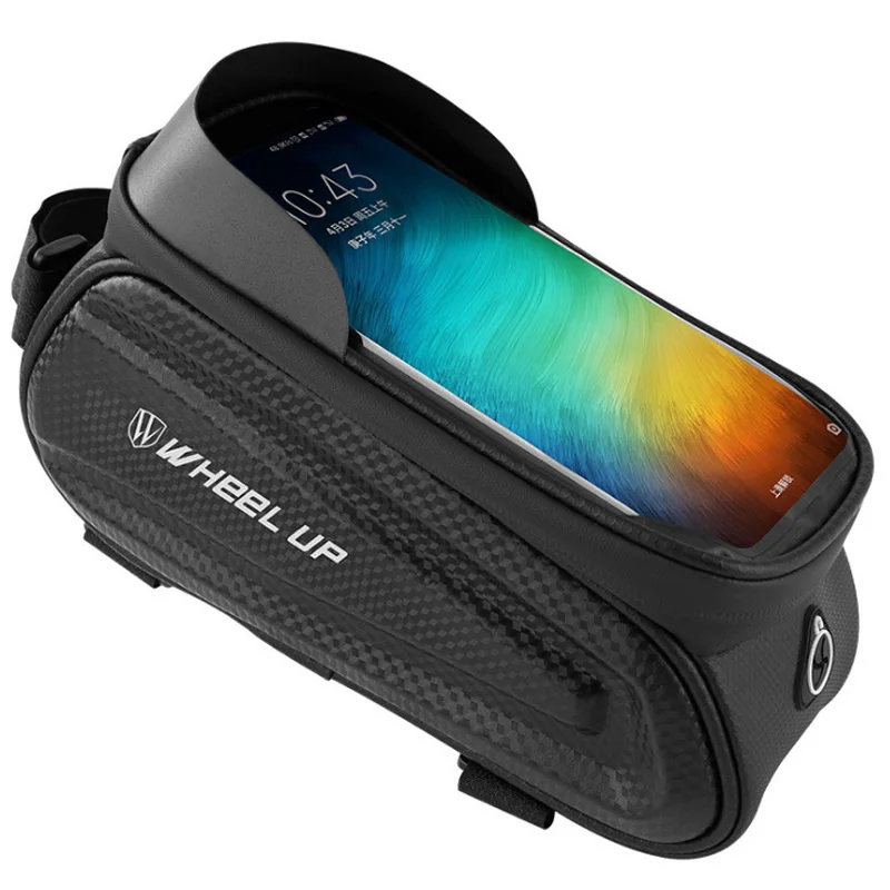 

2021 NEW Upper Tube Bag 6.5 Inch Large Capacity Waterproof Mountain Bike Frame Bag for Mobile Phone Hard Shell Bike Bicycle Bag