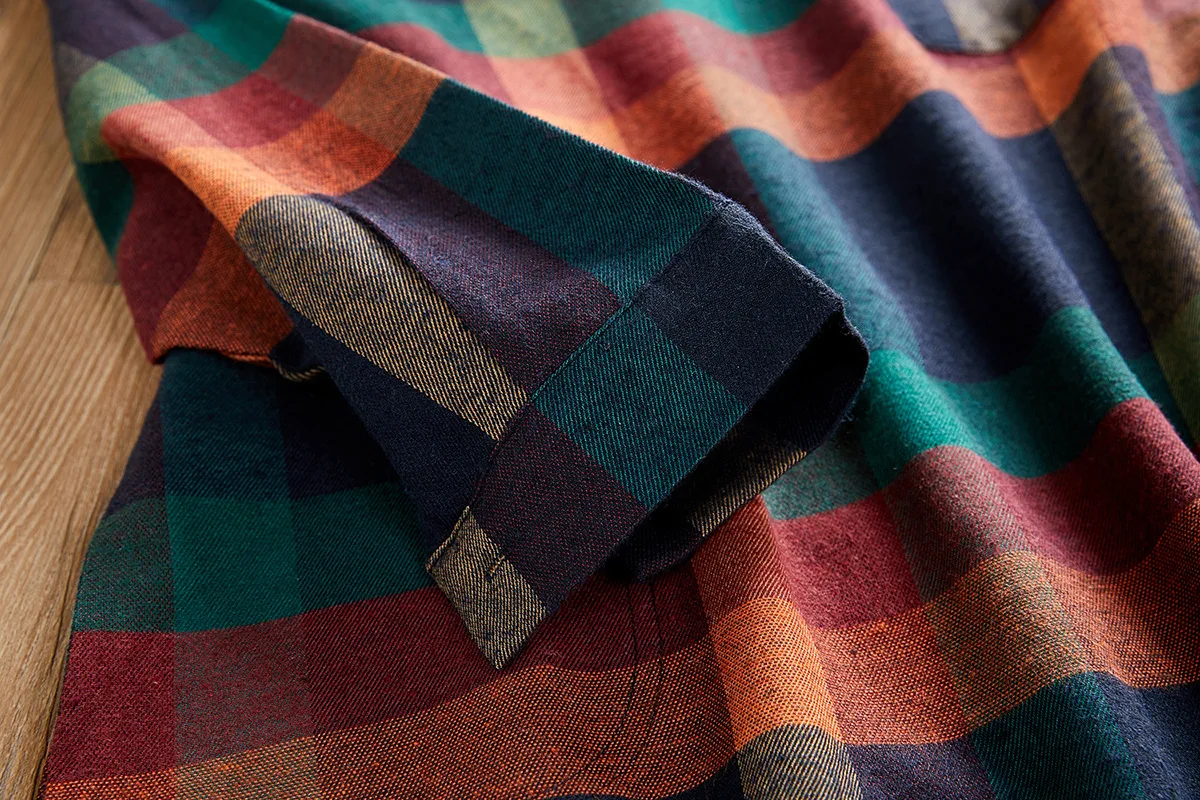 

2021 Spring Autumn Women Plaid Dress Casual Long Sleeve Loose Dress Women O-Neck Mini Party Dress Vestidos Hot Sale Wholesale