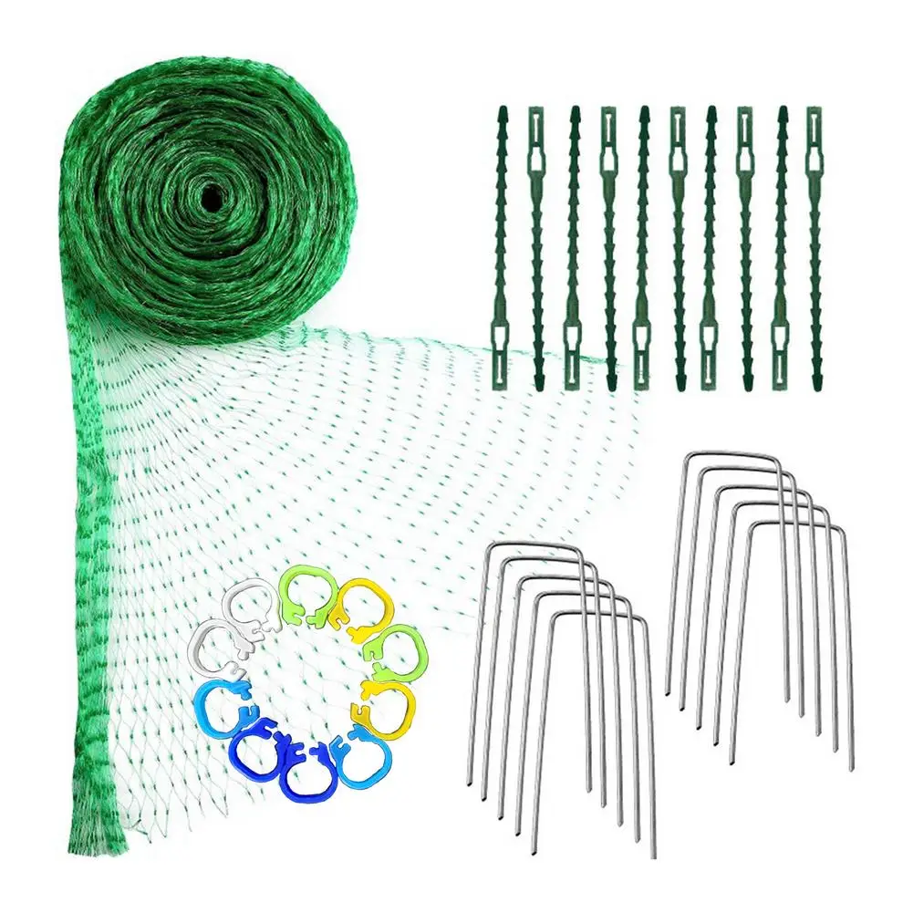 

Garden Netting Green Woven Mesh Protect Plants Fruits Flowers Trees Protect Stretch Fencing Durable Net Stops Birds Deer Animals