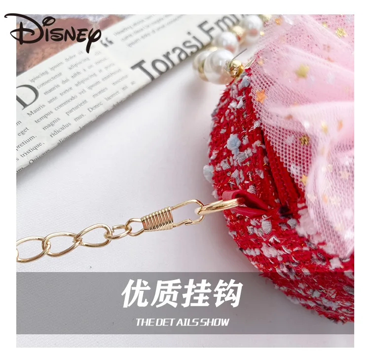 

2021 Disney New Children's Bag Frozen Pearl Handbag Shoulder Bag Korean Coin Purse Girls Messenger Bag