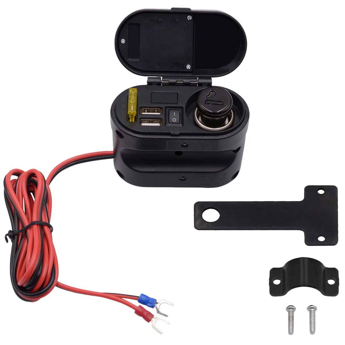 3 в 1 мотоциклетный прикуриватель цифровой дисплей Вольтметр мобильный телефон