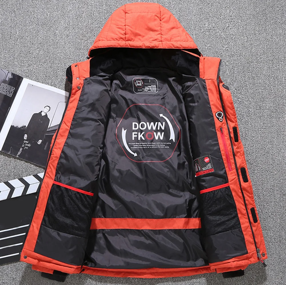 2019 New Casual Mens Jackets Coat Winter Warm Jacket Patchwork Hooded Streetwear Coats Men Outerwear | Мужская одежда