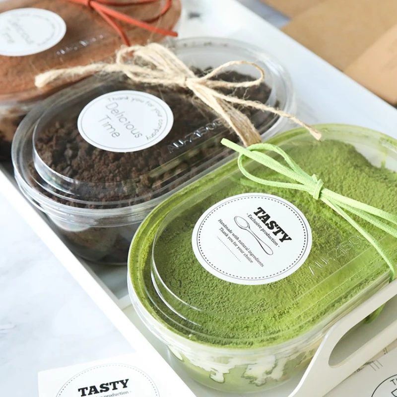 25 шт. утолщенная прозрачная коробка упаковка для фруктового Боба молочного