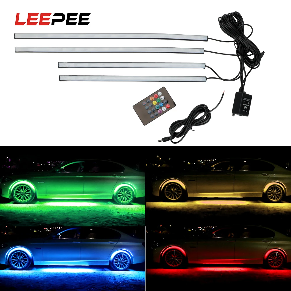 LEEPEE Автомобильная Нижняя атмосферная лампа декоративный светильник музыкальный