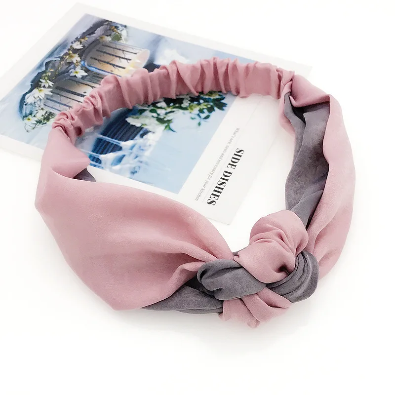 Новинка женская элегантная хлопковая повязка для волос милая на голову