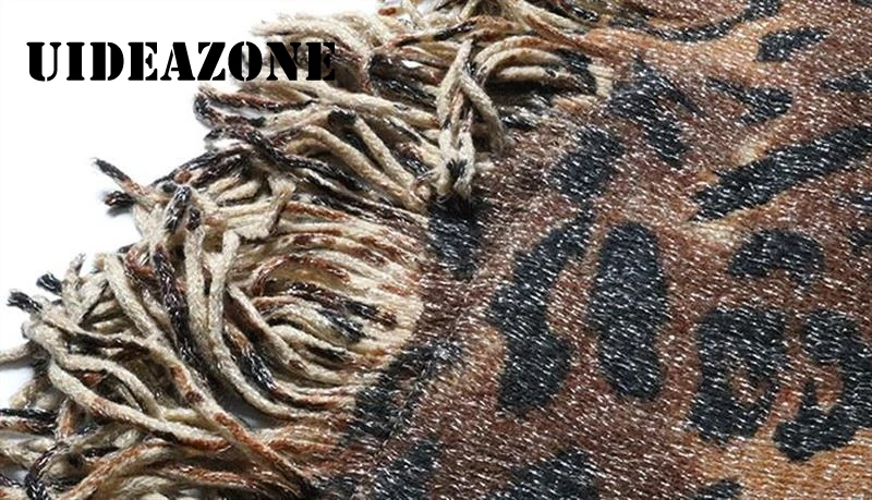 Тигровая голова кисточки Плащ шаль пуловер одно слово шеи Вязание свободное