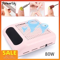 80w nail dust collector nail vacuum cleaner for manicure machine super suction nail polish vacuum remover nail art salon tools