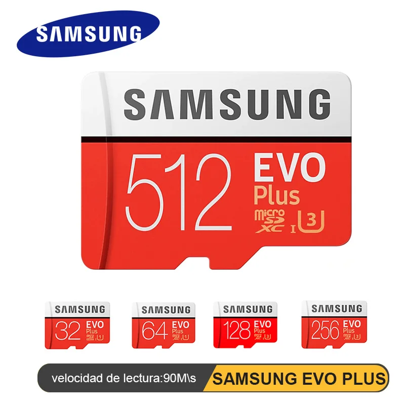 Карта памяти SAMSUNG EVO PLUS SDHC SDXC класс + C10 UHS TF 512 ГБ 256 128 Гб 64 32 флэш SD карты|Карты