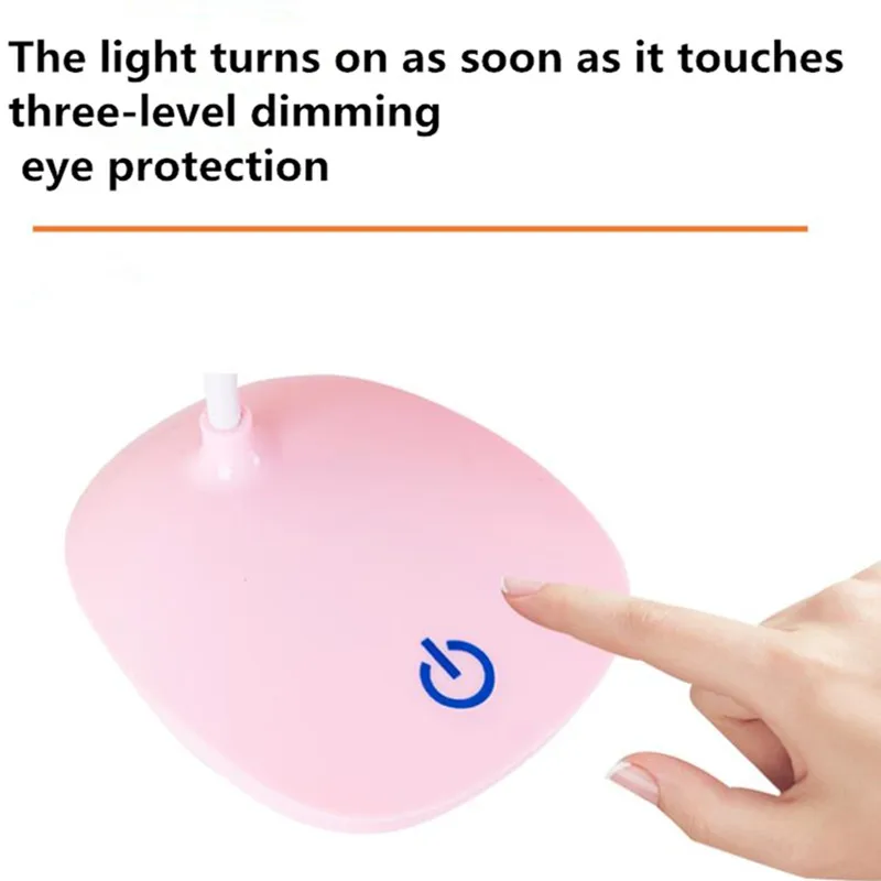 

Desk Lamp Foldable Dimmable Touch Table Lamp LED USB Recharge Powered Table Ligh Night Light Touch Dimming Portable Reading Lamp