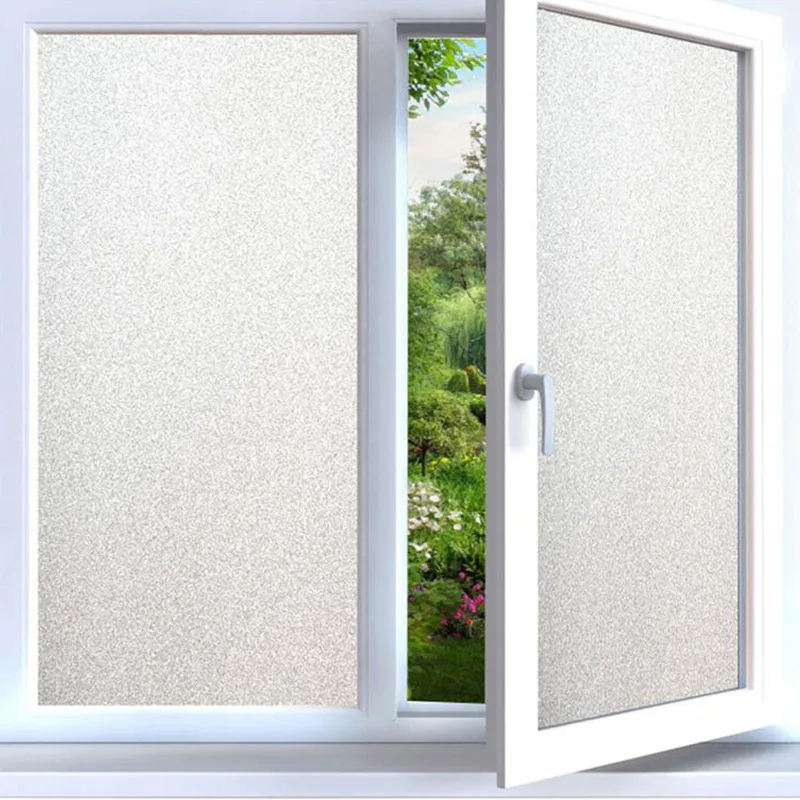 Чистая глазурь Электростатическая клейкая стеклянная пленка наклейка на окно