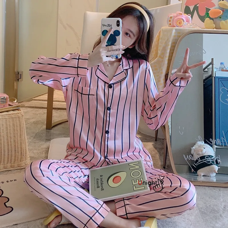 5XL 7XL женские Летние пижамы размера плюс Роскошные атласные женский костюм ночная