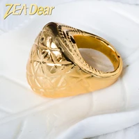 zeadear jewelry big ring 2021 new design high quality copper light ring jewelry for women bridal ring party classic trendy gift
