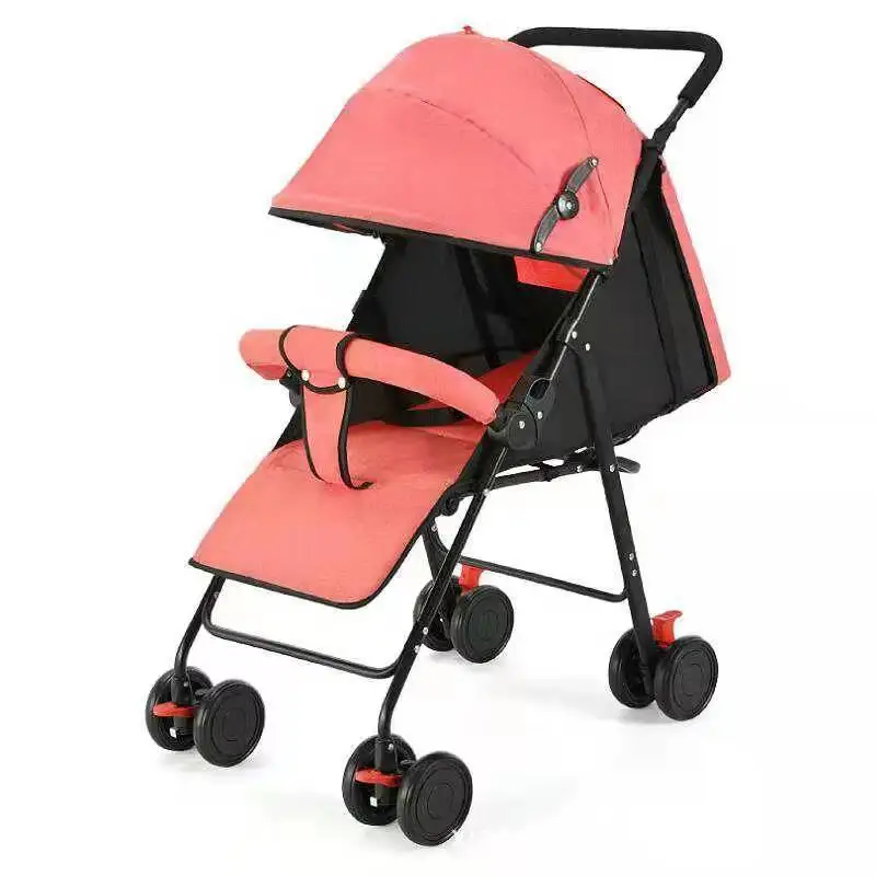 

Cochecito de beb plegable porttil, carrito de be, Asa de paraguas, almacenamiento reclinable, alto paisaje, venta al por mayor
