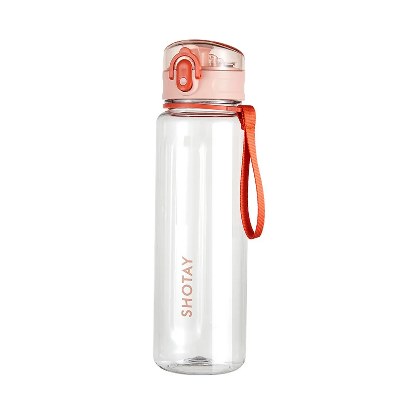 

640ML Water Bottles With Tea Filter 2021 Summer Plastic Bottle Portable Tritan Kettle Travel Student Juice Milk Cup Leak Proof