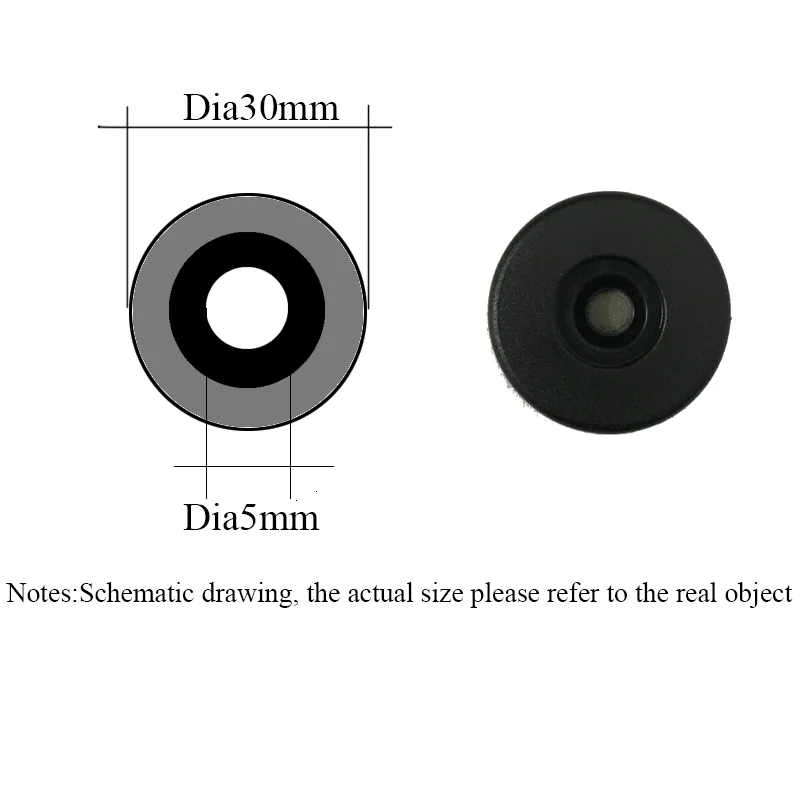 

Dia 30mm 3M Back glue ABS NFC on metal tag for Patrol guard system