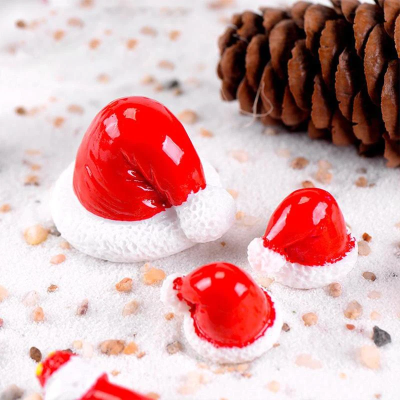 Fake Santa Claus Hat Cap Christmas Day Spain France Europe Model Small Statue Figurine Crafts Ornament Miniatures 1PC | Дом и сад