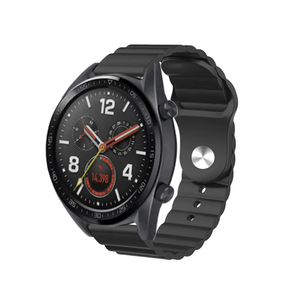 Ремешок силиконовый с волнообразным узором для Galaxy watch 46 мм 42 спортивный браслет