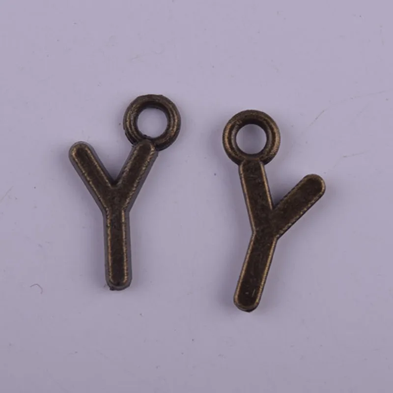 

Wholesale English Letter "Y" Pendant Retro Bronze Tone Leather Chain Style Necklace Pendant Alloy Jewelry Accessories 50pcs/lot: