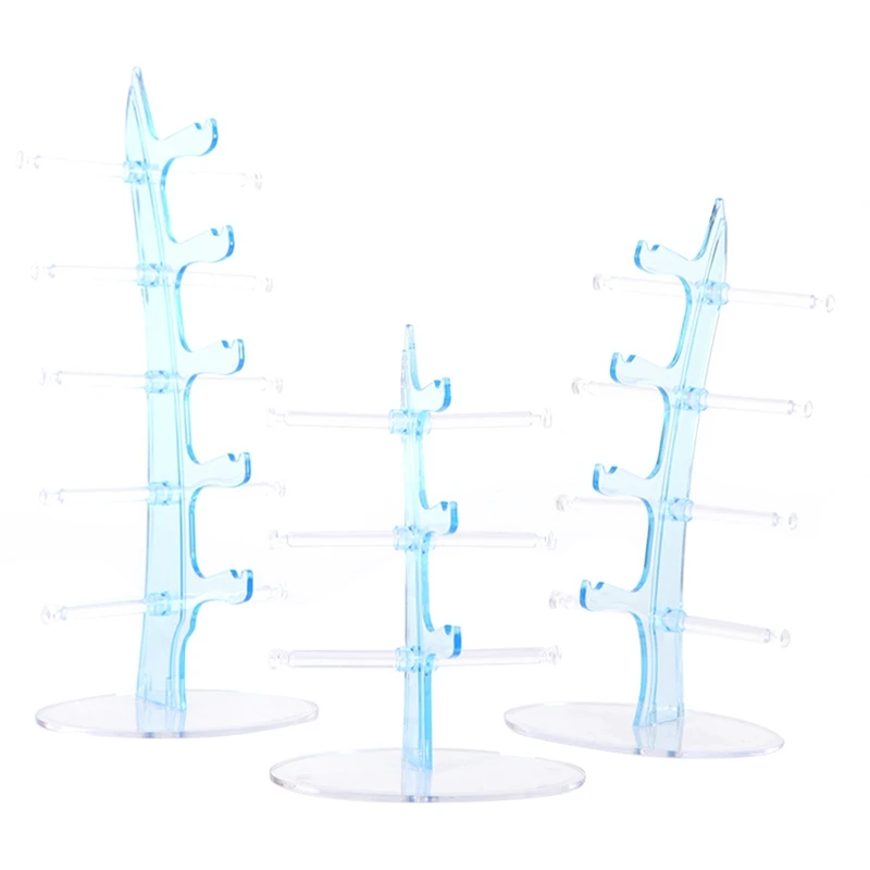 

2 Set Glasses Display Stand Sunglasses Display Stand Eye Storage Display Stand Pink & Blue
