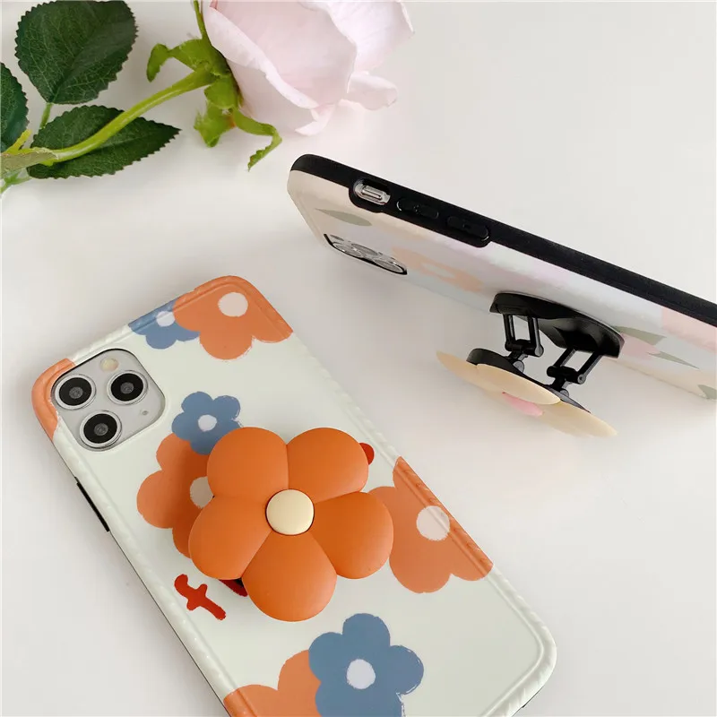 Милый мультяшный чехол для телефона iphone 11 Pro Max X XR XS с красивым цветочным