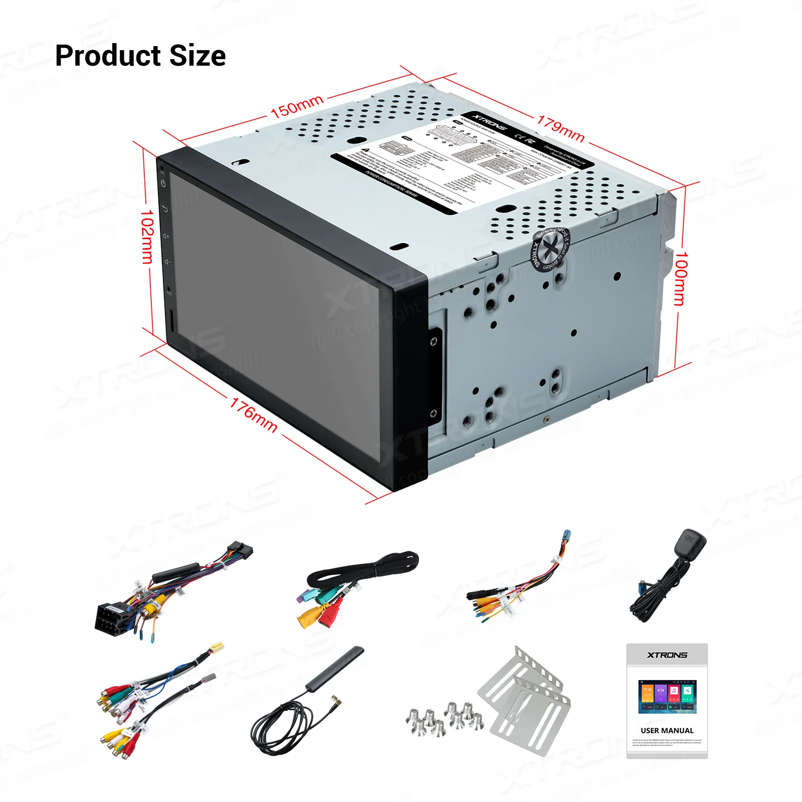 Универсальный автомобильный радиоприемник XTRONS 4 Гб ОЗУ 2 Din 7 дюймов Android 10 0 стерео
