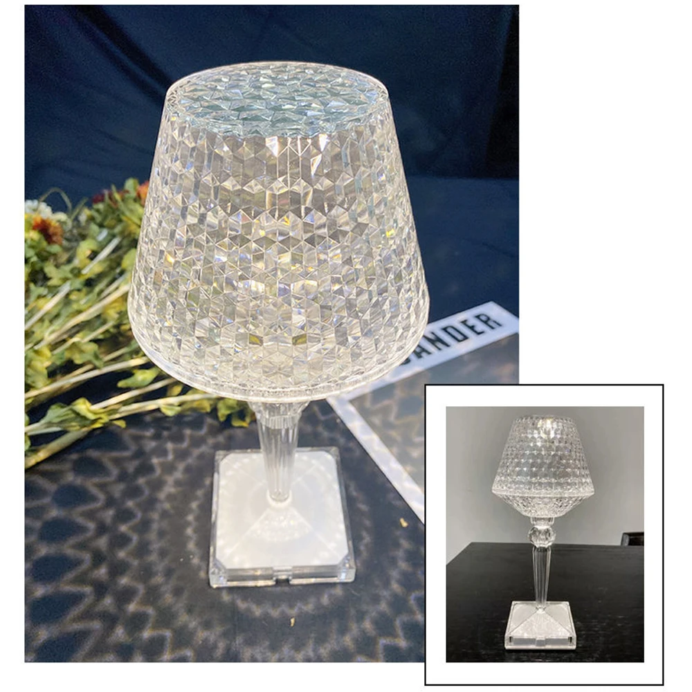 

Светодиодный светильник с проекцией из кристаллов и бриллиантов, с USB-зарядкой